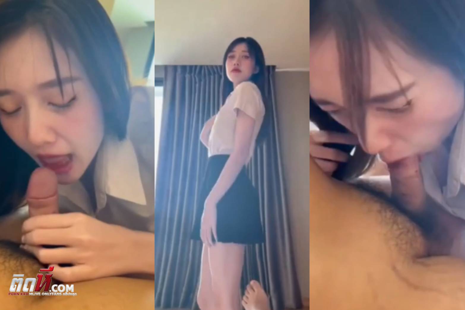 ndream คลิปหลุดน้องดรีม กลับมาจากมหาลัย แฟนขอให้ดูดควยให้หน่อย ใส่ชุดนักศึกษาแล้วลีลาโม๊คเด็ด เสร็จแตกคาปาก